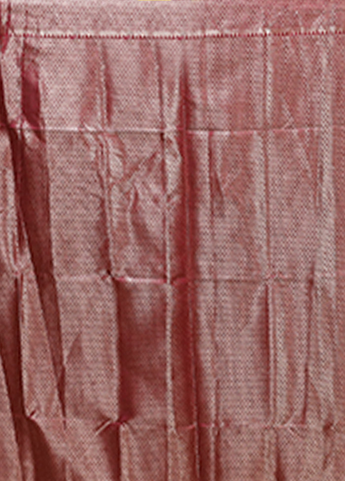 Purple Dupion Silk Saree With Blouse Piece