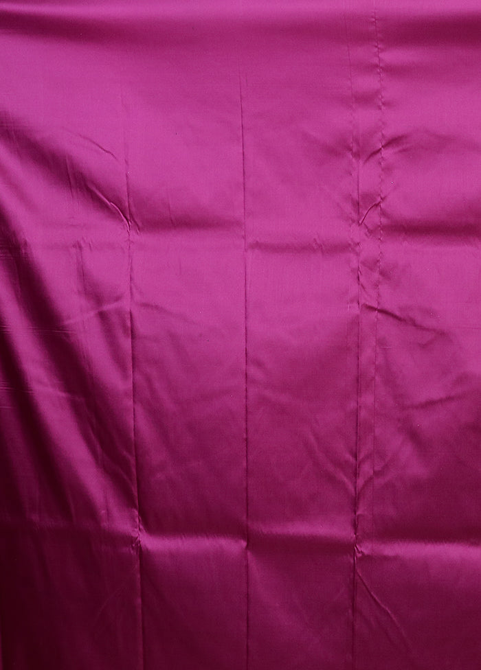 Purple Katan Silk Saree With Blouse Piece