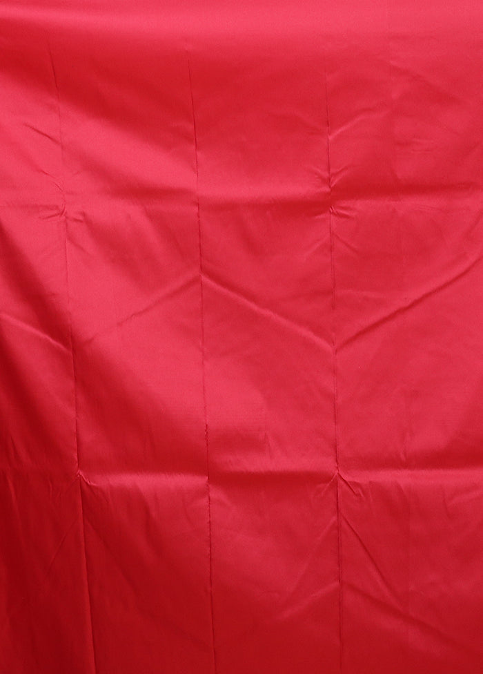 Pink Katan Silk Saree With Blouse Piece