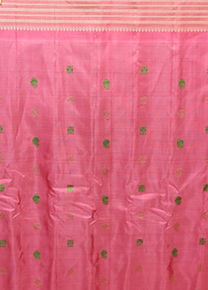 Cream Gadwal Pure Silk Saree Without Blouse Piece