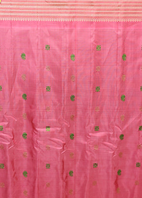 Cream Gadwal Pure Silk Saree Without Blouse Piece
