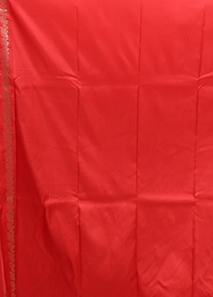 Pink Katan Silk Saree With Blouse Piece