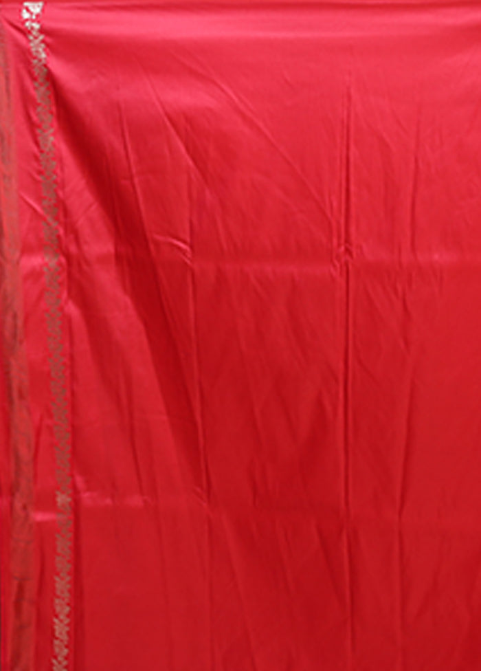 Pink Katan Silk Saree With Blouse Piece