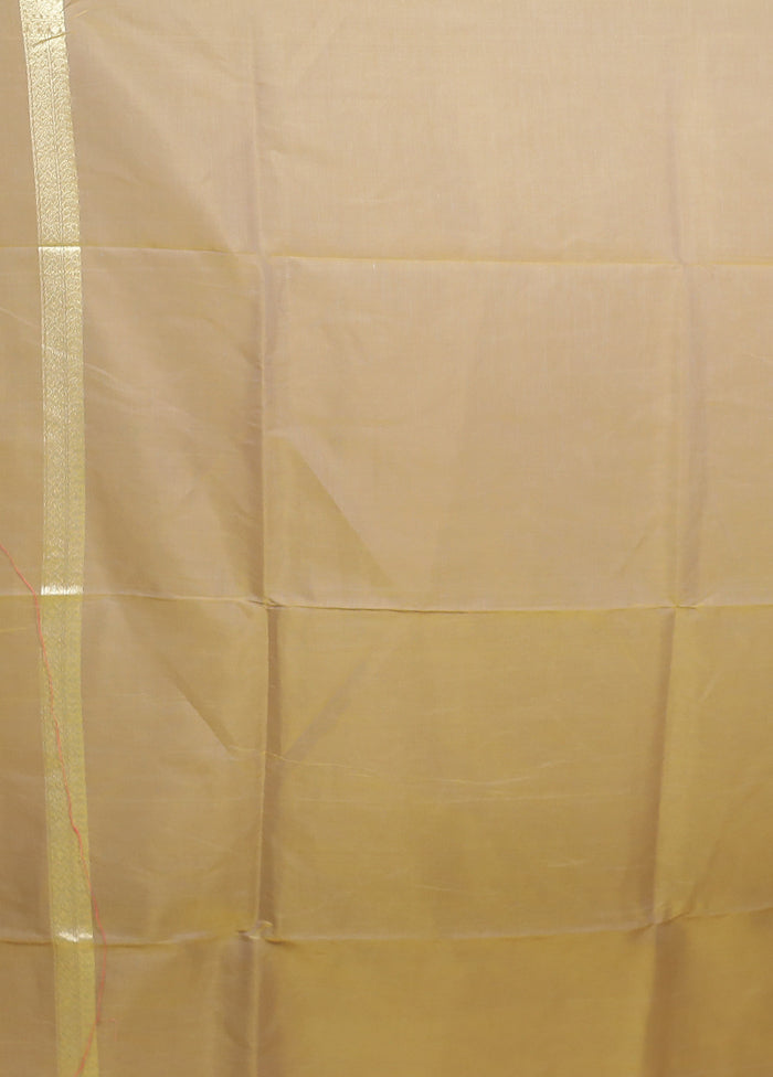 Green Kora Silk Saree With Blouse Piece