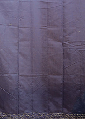 Blue Cotton Saree With Blouse Piece