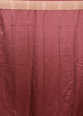 Cream Tussar Silk Saree With Blouse Piece