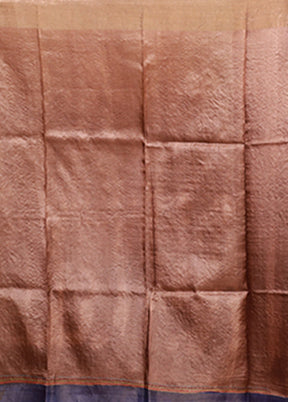 Multicolor Handloom Tussar Pure Silk Saree With Blouse Piece
