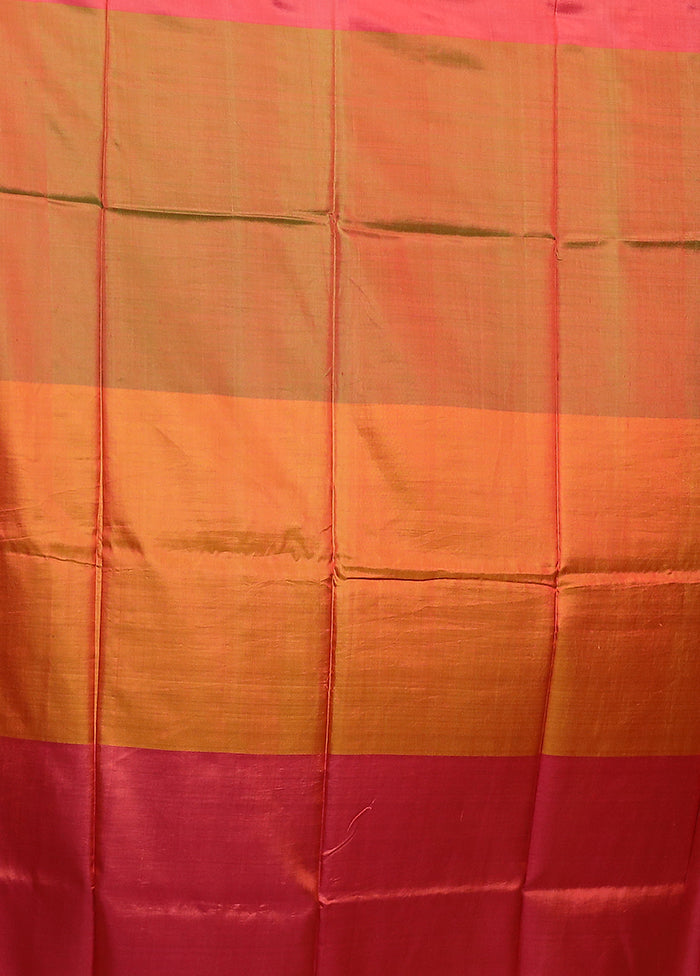Green Pure Bishnupuri Silk Saree With Blouse Piece