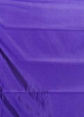 Blue Banarasi Silk Saree With Blouse Piece
