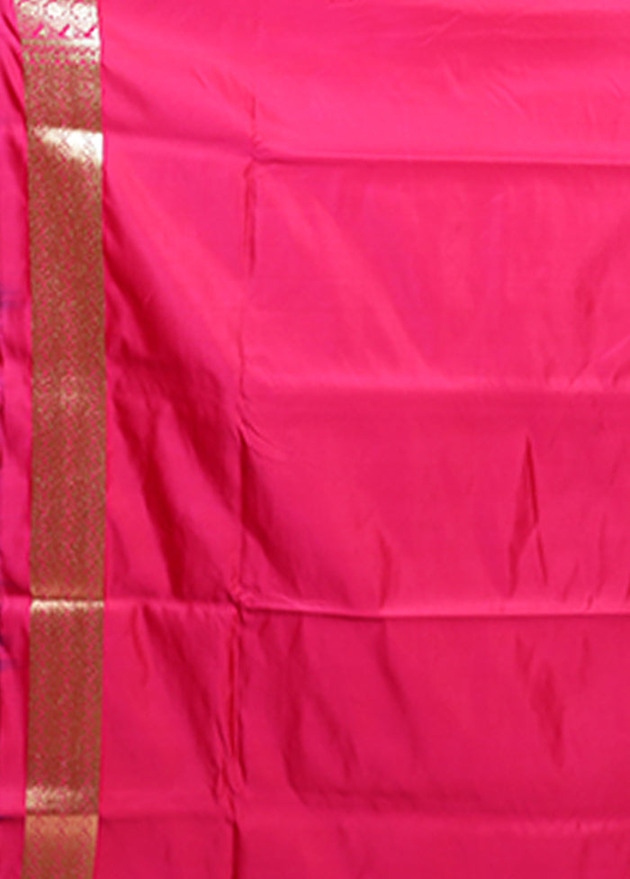 Green Banarasi Silk Saree With Blouse Piece
