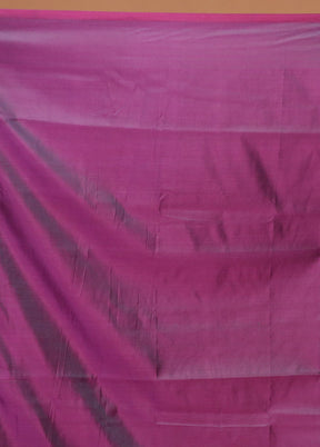 Purple Banarasi Silk Saree With Blouse Piece