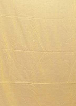 Yellow Matka Silk Saree With Blouse Piece