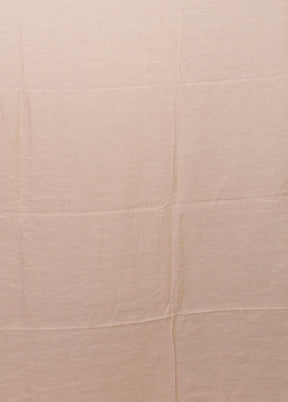 Cream Matka Silk Saree With Blouse Piece