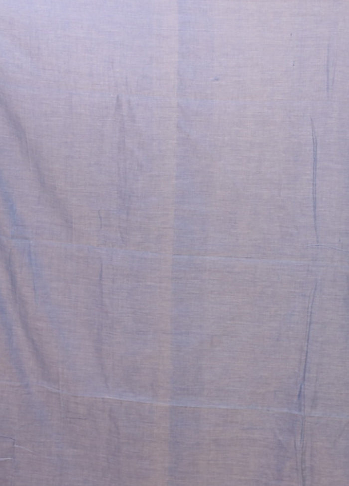 Blue Matka Silk Saree With Blouse Piece