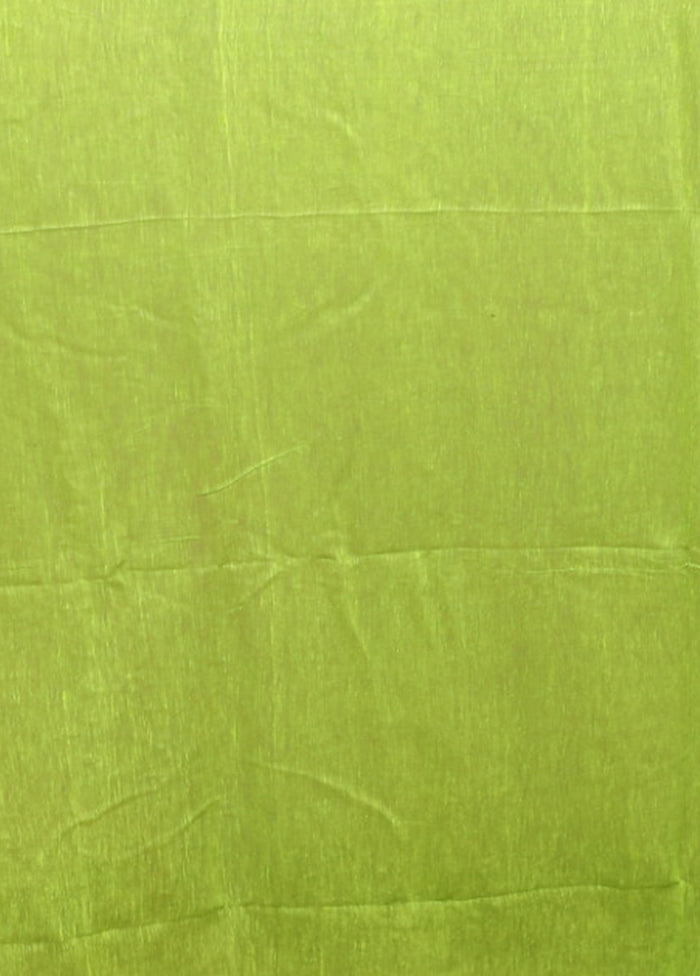 Green Matka Silk Saree With Blouse Piece