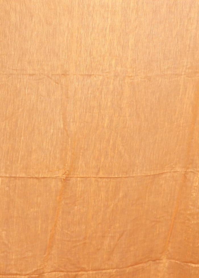 Yellow Matka Silk Saree With Blouse Piece