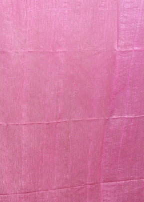 Pink Matka Silk Saree With Blouse Piece