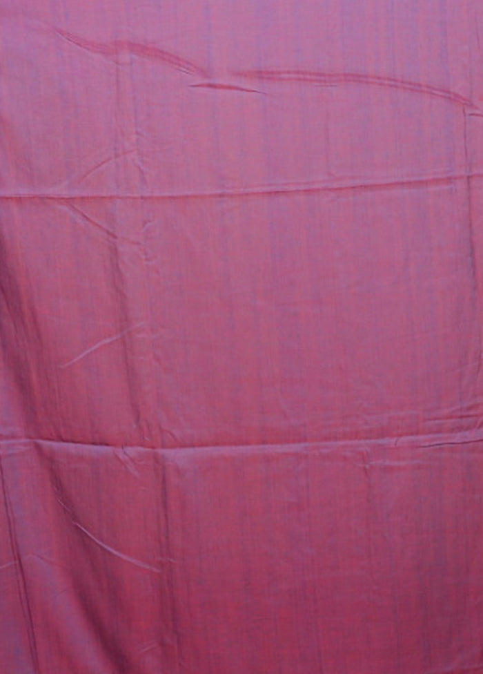 Purple Matka Silk Saree With Blouse Piece