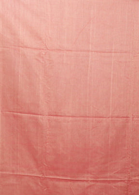 Pink Matka Silk Saree With Blouse Piece