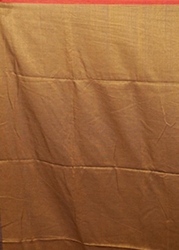 Yellow Matka Silk Saree With Blouse Piece
