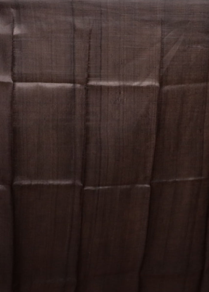 Cream Printed Pure Silk Saree Without Blouse Piece