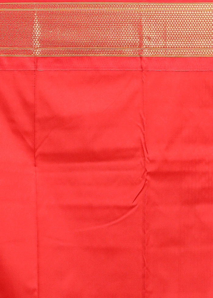 Green Kanjivaram Silk Saree With Blouse Piece