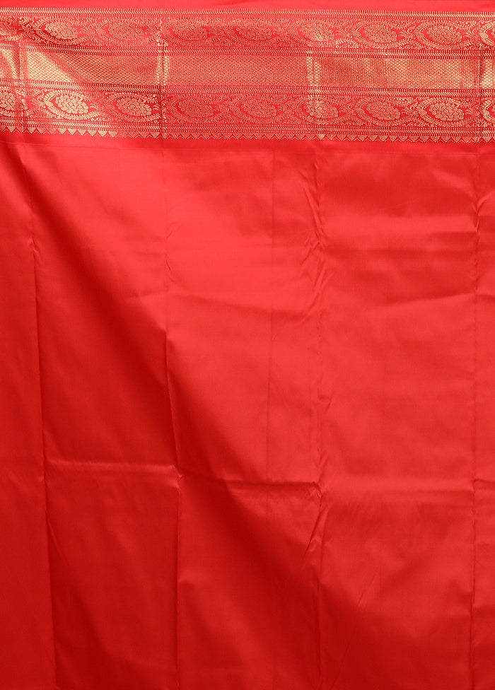 Green Kanjivaram Silk Saree With Blouse Piece