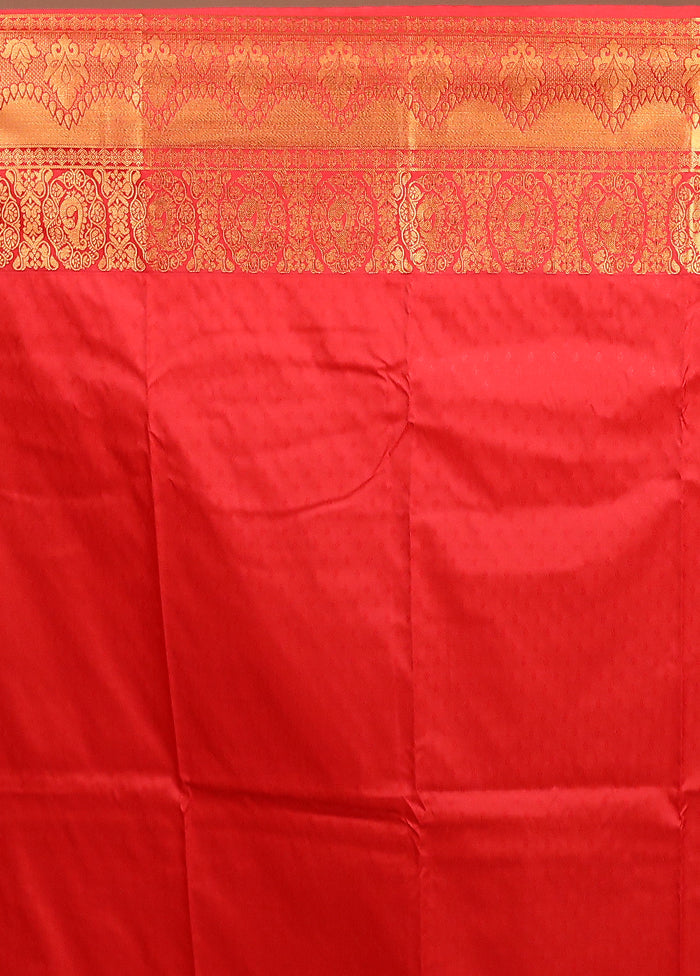 Blue Kanjivaram Silk Saree With Blouse Piece