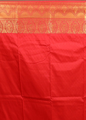 Blue Kanjivaram Silk Saree With Blouse Piece