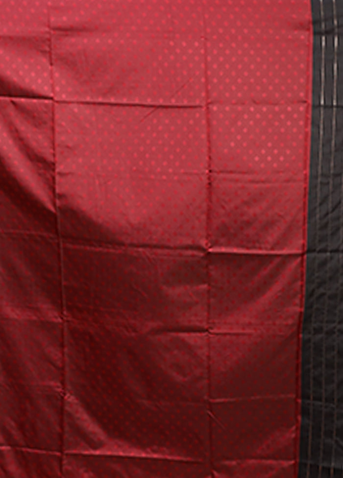Black Dupion Silk Saree With Blouse Piece