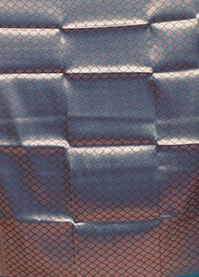 Blue Dupion Silk Saree With Blouse Piece