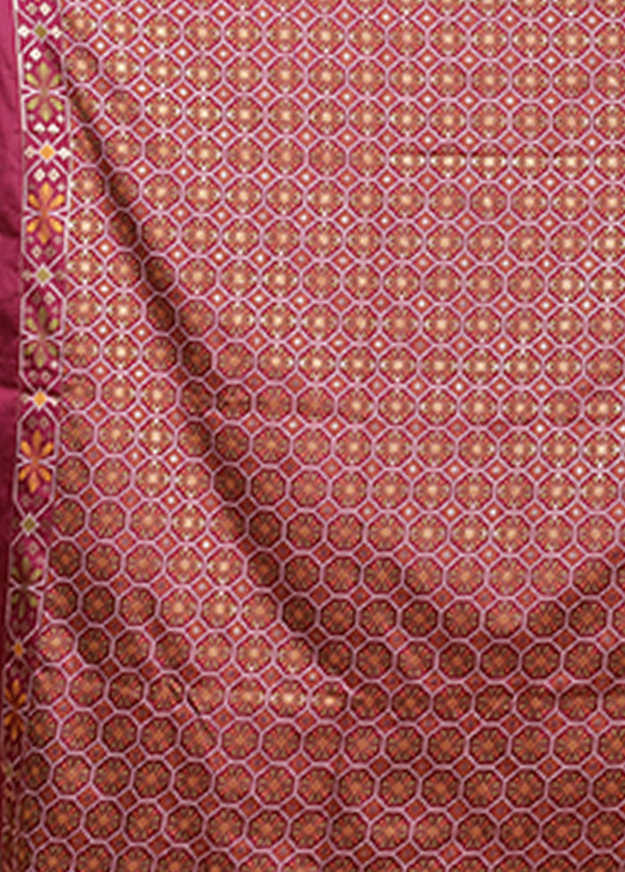 Yellow Dupion Silk Saree With Blouse Piece