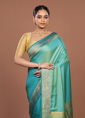 Pink Dupion Silk Saree With Blouse Piece
