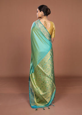Pink Dupion Silk Saree With Blouse Piece