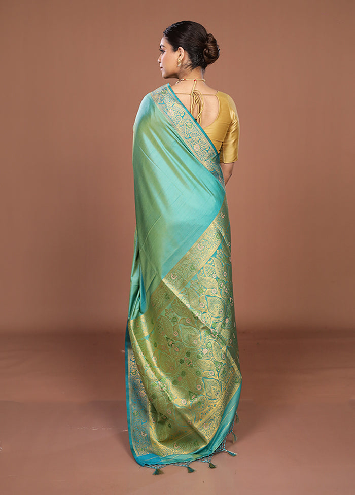 Pink Dupion Silk Saree With Blouse Piece