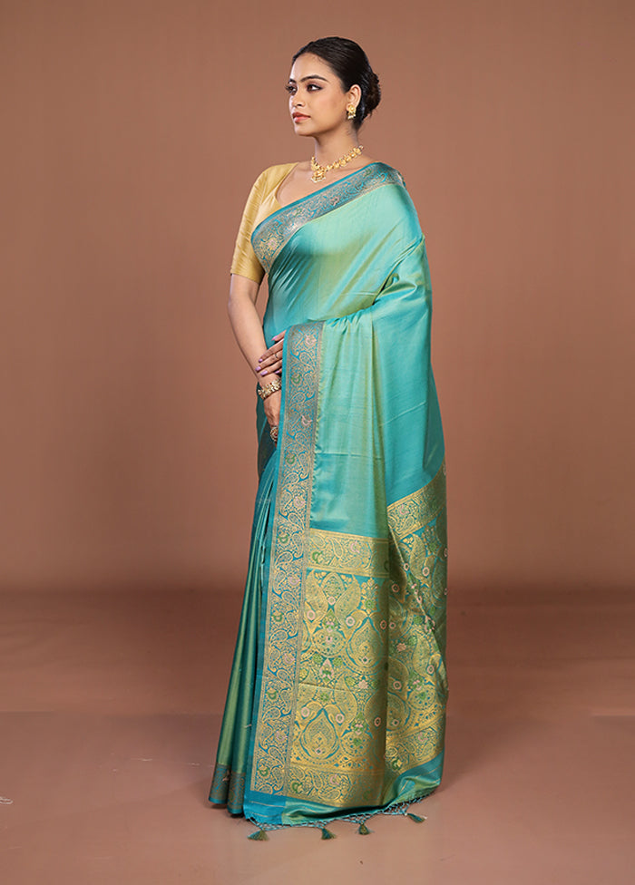 Pink Dupion Silk Saree With Blouse Piece