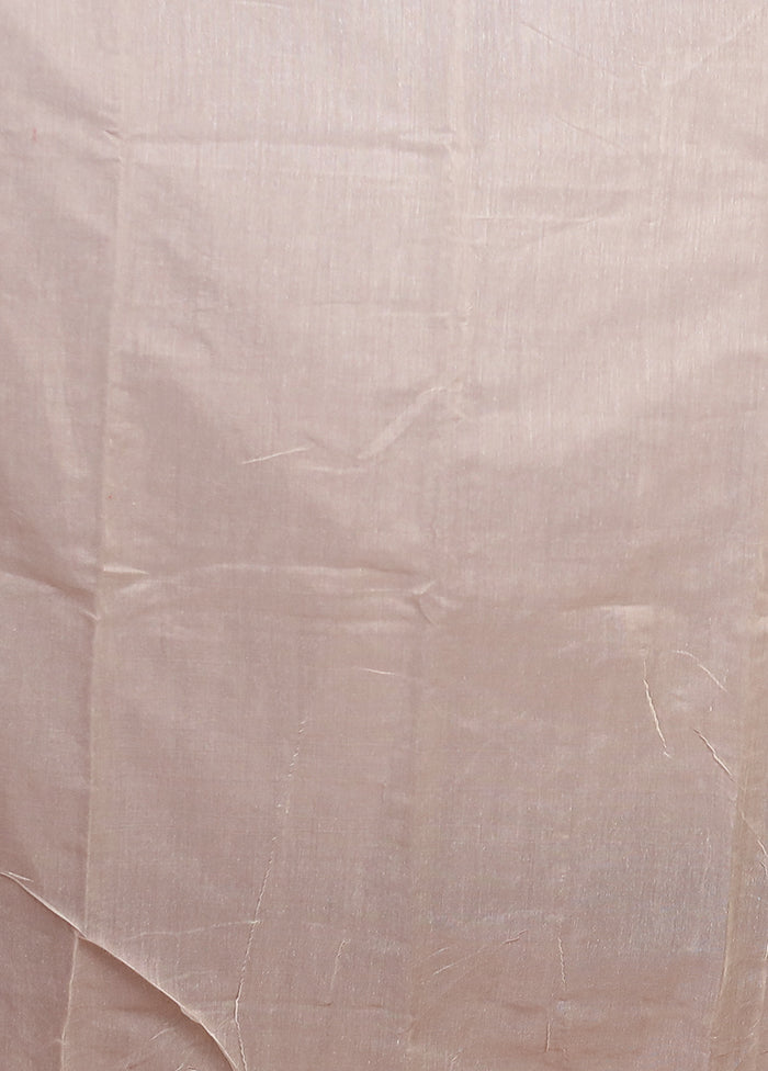 White Jamdani Cotton Saree Without Blouse Piece