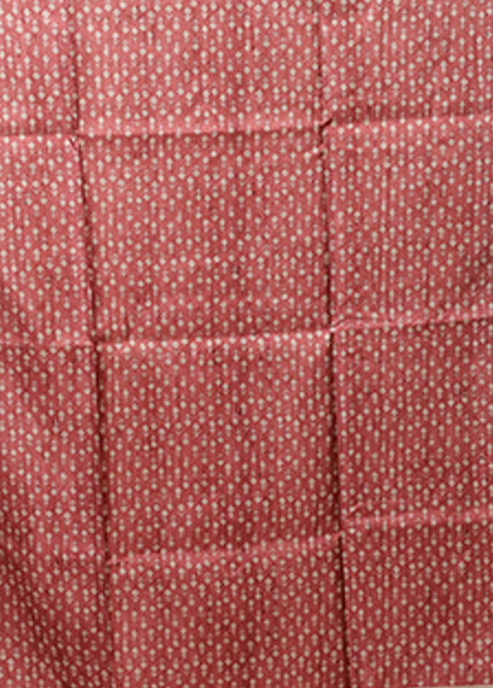Cream Tussar Silk Saree With Blouse Piece