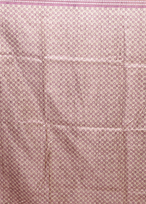 Purple Tussar Silk Saree With Blouse Piece