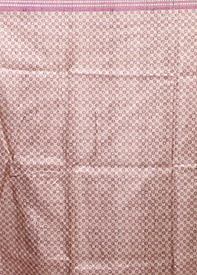 Purple Tussar Silk Saree With Blouse Piece