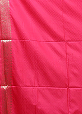 Orange Dupion Silk Saree With Blouse Piece