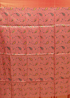 Cream Dupion Silk Saree With Blouse Piece