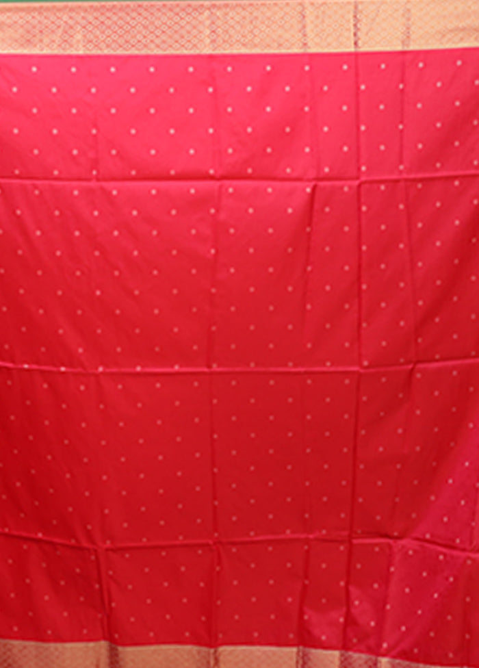 Orange Dupion Silk Saree With Blouse Piece