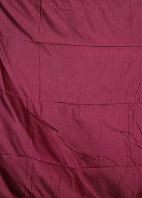 Purple Dupion Silk Saree With Blouse Piece