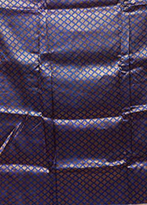 Blue Handloom Tussar Pure Silk Saree With Blouse Piece