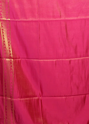 Pink Dupion Silk Saree With Blouse Piece
