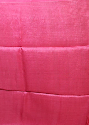 Multicolor Handloom Tussar Pure Silk Saree With Blouse Piece
