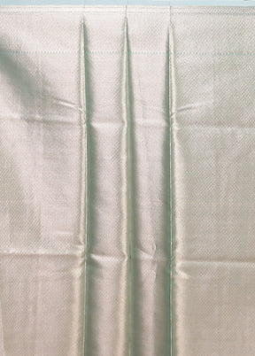 Green Organza Saree With Blouse Piece