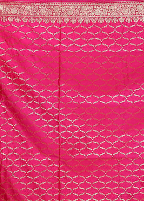 Blue Handloom Banarasi Pure Silk Saree With Blouse Piece