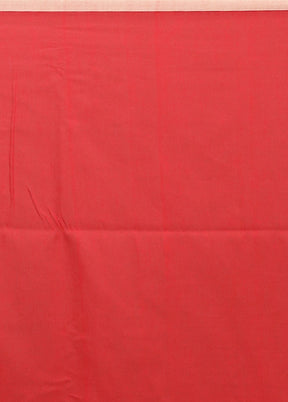 Red Matka Silk Saree With Blouse Piece